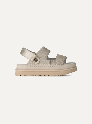 Goldenstar Crackle Glide Women's Leather Sandals – Crackle White 2.5 | Lastorai