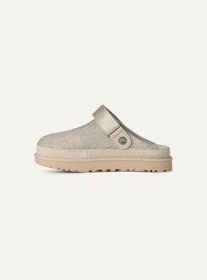 Goldenstar Crackle Glide Women's Leather Clog – Crackle White 6 | Lastorai