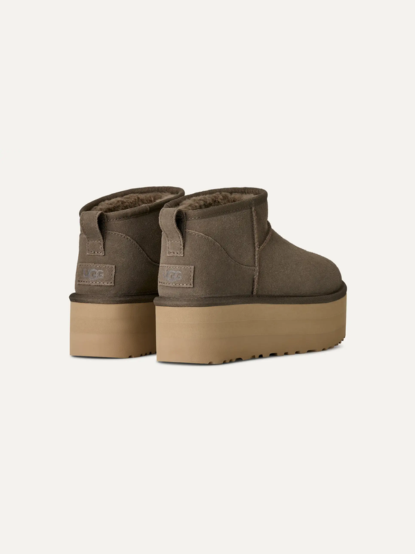 Classic Ultra Mini Platform Women's Boots – Chestnut Brown 8 | Lastorai