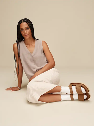 Goldenstar Women's Suede Sandals – Chestnut 5.5 | Lastorai