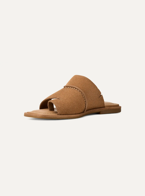 Matira Women's Suede Slide Sandals – Mustard Seed 8.5 | Lastorai