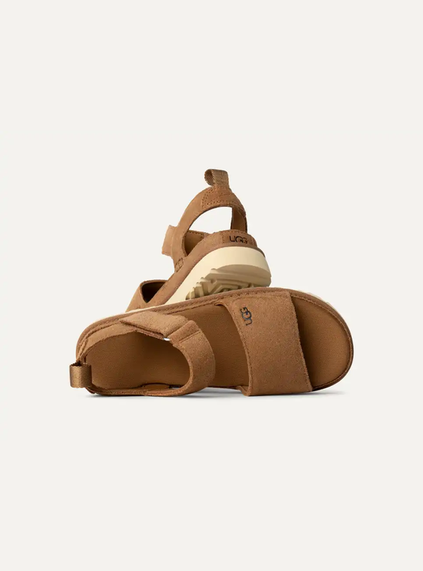 Goldenstar Women's Suede Sandals – Chestnut 4 | Lastorai