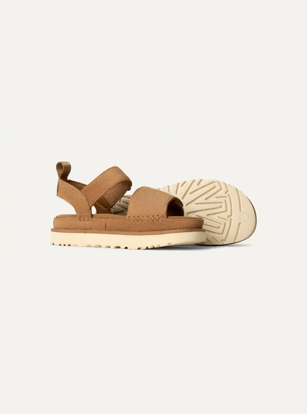 Goldenstar Women's Suede Sandals – Chestnut 3.5 | Lastorai