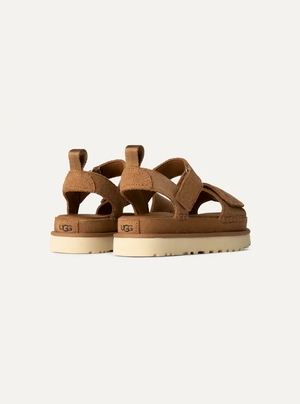 Goldenstar Women's Suede Sandals – Chestnut 3 | Lastorai