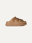 GoldenGlow Women's Slide Sandals – Dark Sand 2.5 | Lastorai