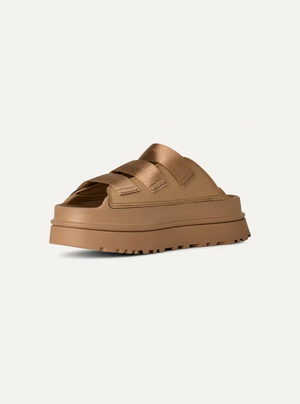GoldenGlow Women's Slide Sandals – Dark Sand 4 | Lastorai