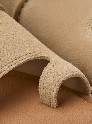 Matira Women's Suede Slide Sandals – Mustard Seed 4.5 | Lastorai