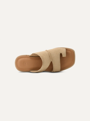 Matira Women's Suede Slide Sandals – Mustard Seed 5 (LAST PIECE) | Lastorai