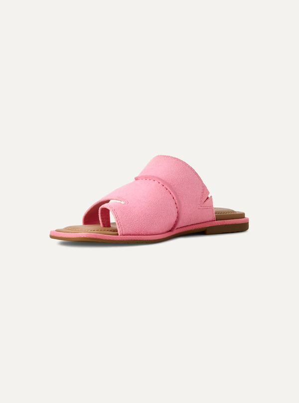 Matira Women's Suede Slide Sandals – Chestnut 4 | Lastorai
