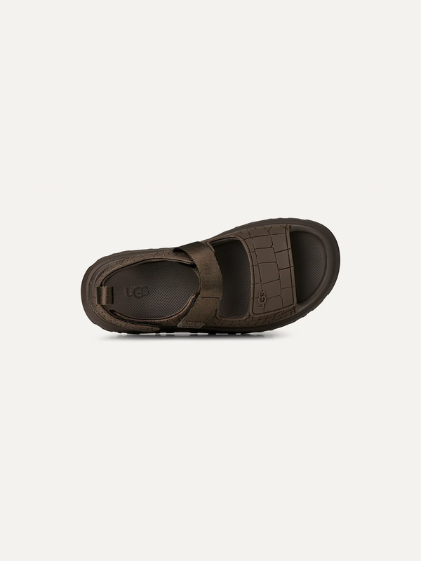 GoldenGlow Croc Embossed Women's Sandals – Mustard Seed 9.5 | Lastorai