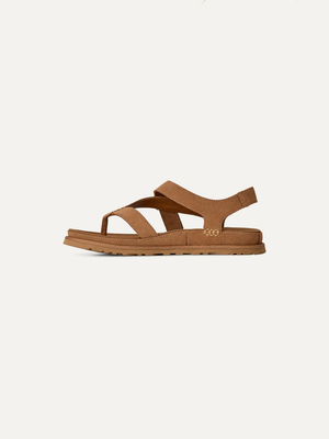 GoldenGaze Women's Toe Post Sandals – Wheat Field 6.5 | Lastorai