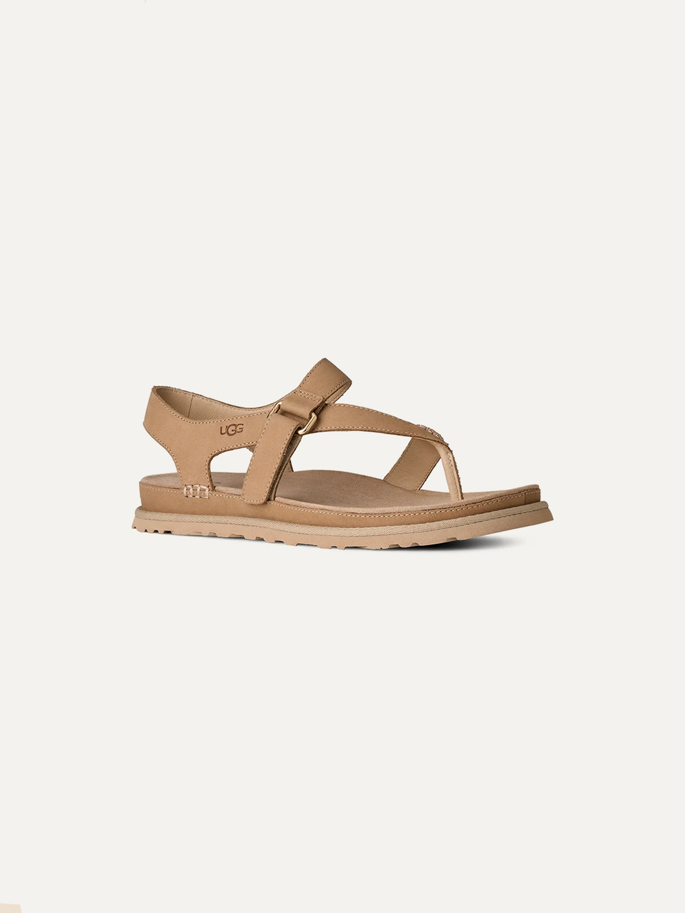 GoldenGaze Women's Toe Post Sandals – Sand 2.5 | Lastorai