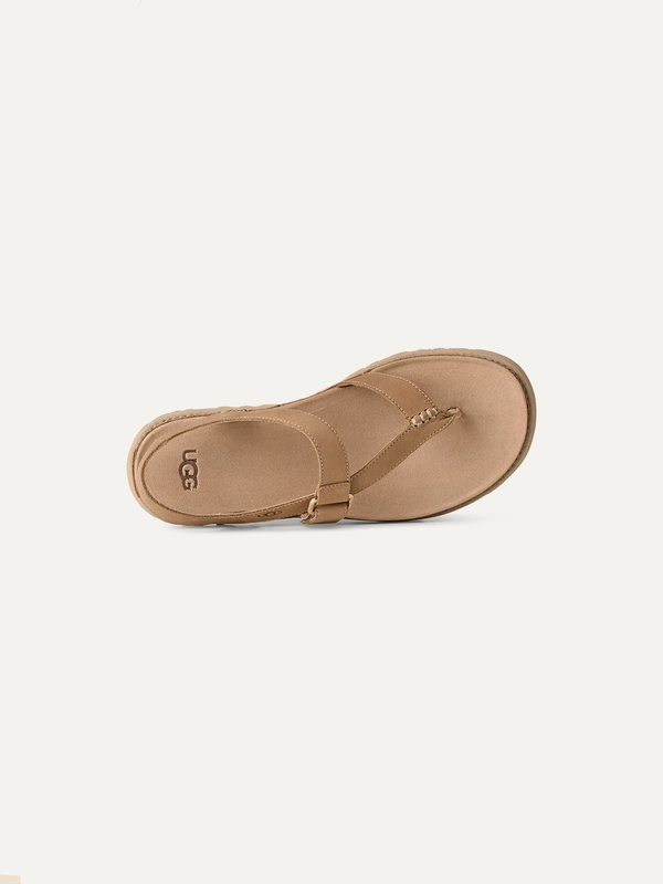 GoldenGaze Women's Toe Post Sandals – Sand 5 | Lastorai
