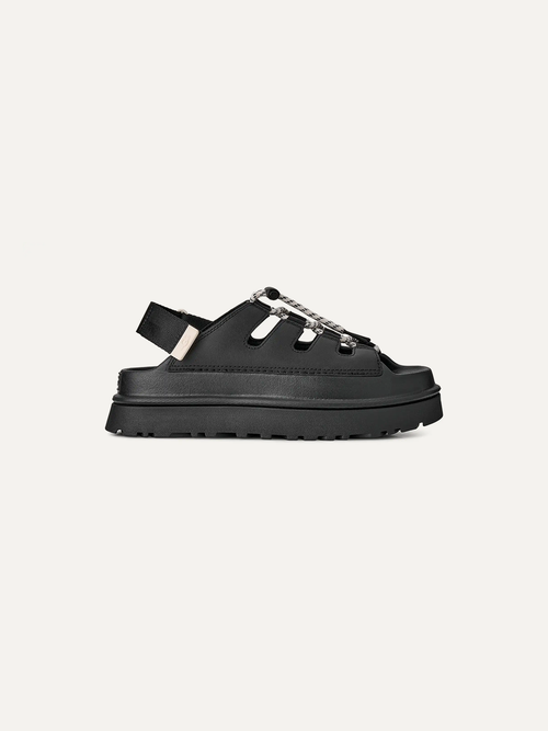 GoldenGlow Toggle Women's Adjustable Sandals – Black 2.5 | Lastorai