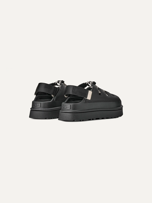 GoldenGlow Toggle Women's Adjustable Sandals – Black 4 | Lastorai