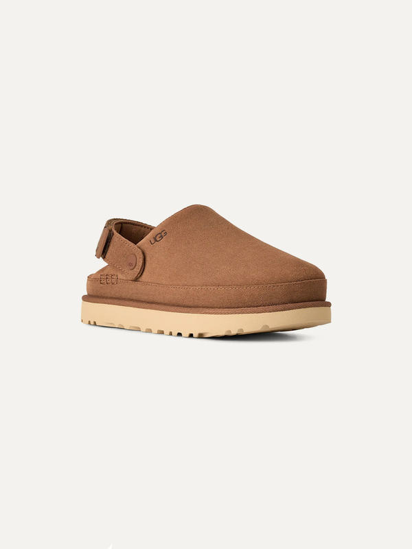 Goldenstar Women's Suede Clog – Chestnut 3.5 | Lastorai