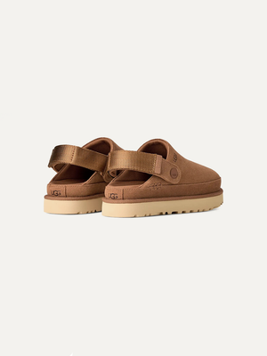 Goldenstar Women's Suede Clog – Chestnut 4 | Lastorai