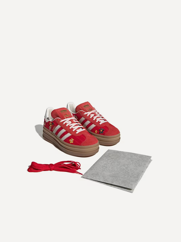 Gazelle Bold x Liberty London Women's Trainers – Red 4 | Lastorai