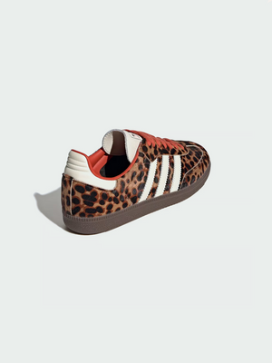Samba OG Leopard Print Women's Trainers – Leopard Orange 3.5 | Lastorai