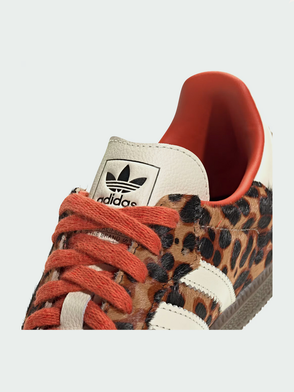 Samba OG Leopard Print Women's Trainers – Leopard Orange 5 (LOW STOCK) | Lastorai